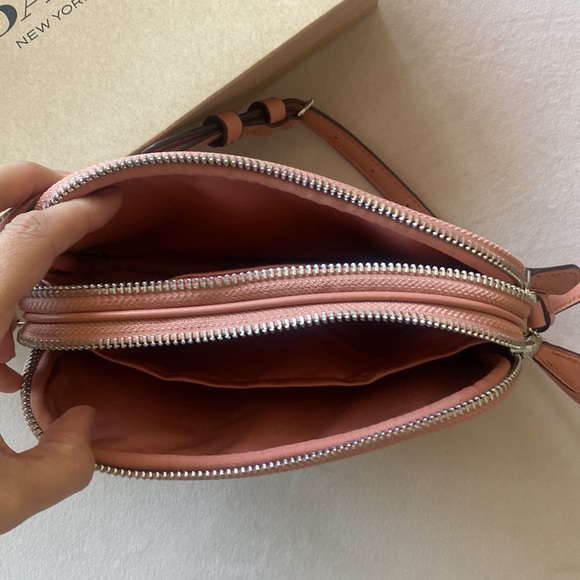 Coach Camo Print Khaki/Silver Crossbody Pouch - Picture 3 of 5